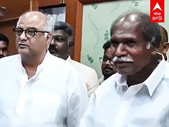 Boney Kapoor Meet CM Rangasamy | புதுச்சேரி முதல்வரை சந்தித்த போனிகபூர்... காரணம் என்ன?