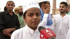 Young boy sings to wish all 'Eid Mubarak' | ABP News