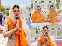 Neha Malik Photos: तख्त सचखंड श्री हजूर अचल नगर साहिब पहुंची भोजपुरी एक्ट्रेस Neha Malik, सिर पर दुपट्टा ओढ़कर की अरदास