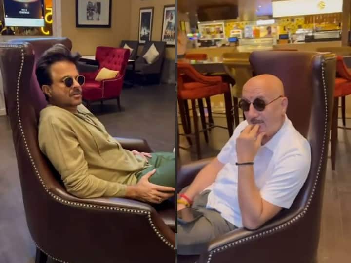 Anupam Kher And Anil Kapoor Enjoy A Movie Date Together, See Video Anupam Kher And Anil Kapoor Enjoy A Movie Date Together, See Video