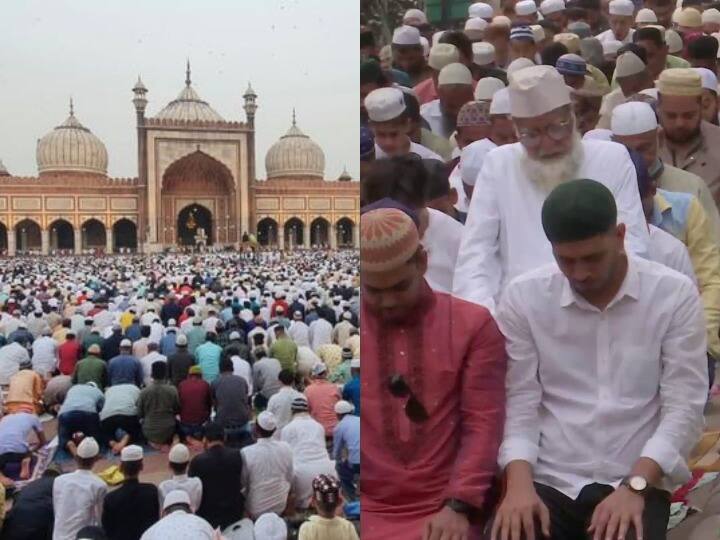 Devotees Offer Namaz At Jama Masjid – पूरे देश में आज ईद का त्योहार धूमधाम से मनाया जा रहा है. वहीं दिल्ली में कोरोना महामारी की वजह से दो साल बाद मंगलवार को लोगों ने ईद-उल-फितर के मौके पर जामा मस्जिद में नमाज अदा की है. देखिए ये खास तस्वीरें
