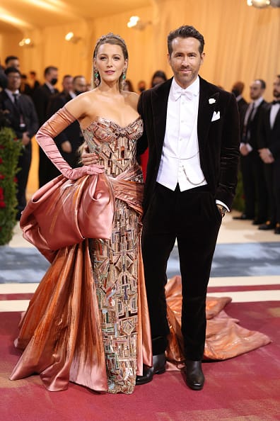 This year's host Blake Lively looked regal as she glided down the red carpet with husband Ryan Reynolds at the Metropolitan Museum of Art.