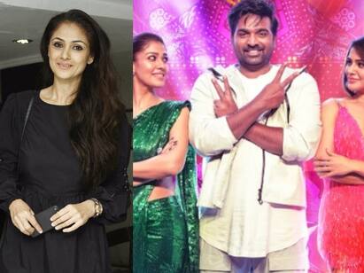 Actress simran reviews Kaathu vaakula rendu kaadhal movie Simran reviews KVRK: காத்து வாக்குல ரெண்டு காதல் படம் எப்படி? - சிம்ரன் பதிவிட்ட இன்ஸ்டா ரிவ்யூ!