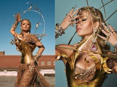 Met Gala 2022 : साडी अन् मेटल corset ; 'मेट गाला 2022' साठी नताशा पूनावालाचा खास लूक