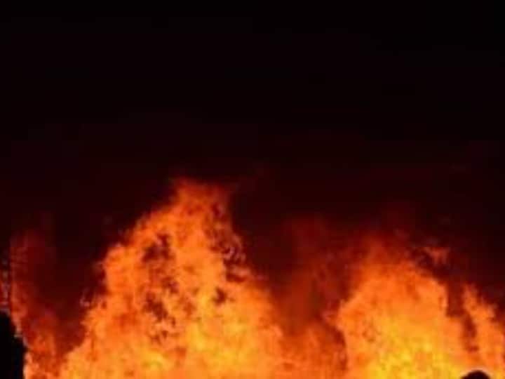Uttar Pradesh Fire breaks out in carpet warehouse in Bhadohi Bhadohi News: भदोही में कालीन के गोदाम में लगी आग, 10 करोड़ के नुकसान का अनुमान