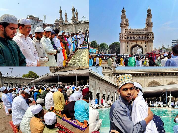 ramzan celebration and special prayer getting bigger in all over india Ramzan Celebration: ரம்ஜான் கோலாகல கொண்டாட்டம்.! நாடு முழுவதும் இஸ்லாமியர்கள் சிறப்புத் தொழுகை..!
