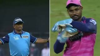 KKR vs RR Match: અમ્પાયરના નિર્ણયથી ગુસ્સે થયો સંજુ સેમસન, વાઈડ બોલ માટે લીધો DRS