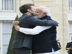 PM Modi Receives Warm Welcome From French President Macron At Elysee Palace In Paris