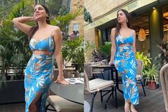 Shraddha Arya Photos: थाई स्लिट स्कर्ट में श्रद्धा आर्य ने ढाया कहर, पतली कमर पर थम गईं फैंस की निगाहें