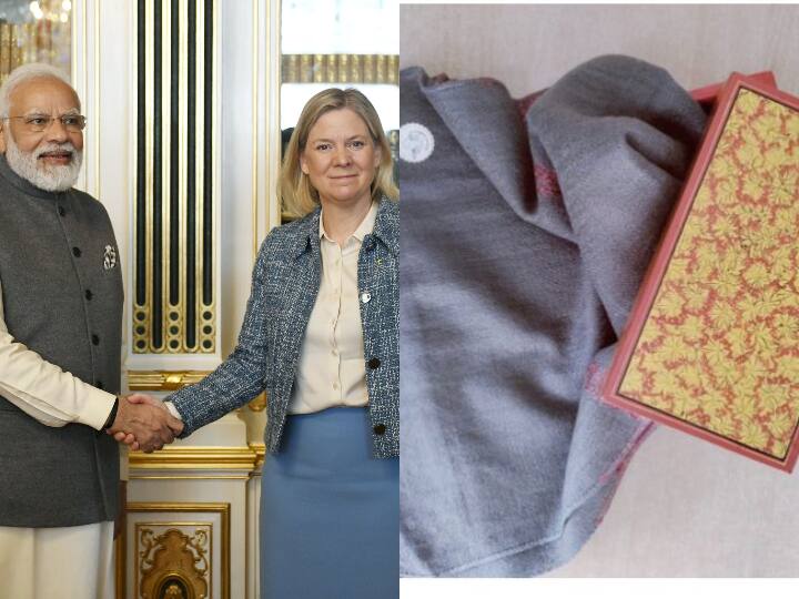 पीएम ने स्वीडन की पीएम मैग्डेलेना एंडरसन को जम्मू-कश्मीर से पपीयर मैच बॉक्स और पश्मीना स्टोल गिफ्ट किया. कश्मीर की पश्मीना स्टोल को दुर्लभ सामग्री, उत्तम शिल्प कौशल और याद दिलाने वाले डिजाइनों के लिए प्राचीन काल से ही संजोया गया है.