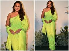 Arpita Khan Eid Bash: अर्पिता और आयुष शर्मा की ईद पार्टी में देसी गर्ल बन पहुंची सोनाक्षी सिन्हा, मिंट ग्रीन साड़ी में लगीं बला की खूबसूरत