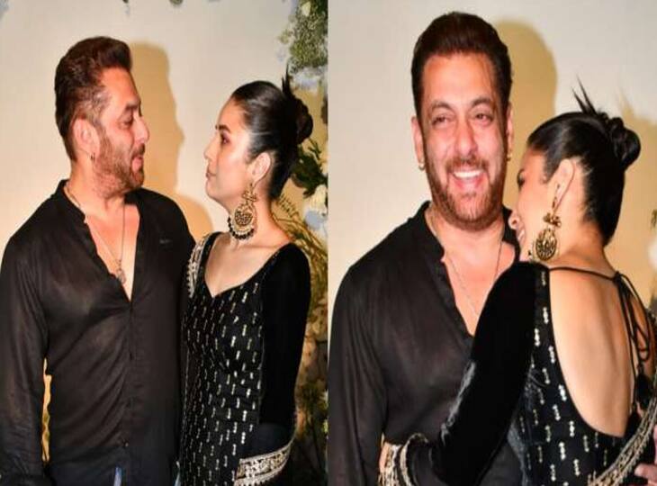 Salman Khan Shehnaaz Gill shares sweet moments at Arpita-Aayush Eid bash Salman Khan Shehnaaz Gill: ईद पार्टी में सलमान खान के साथ शहनाज़ गिल की दिखी बेहतरीन बॉन्डिंग, जमकर वायरल हो रहा वीडियो