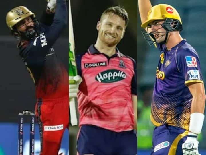 IPL 2022 Most runs by a batsman in an over Pat Cummins Livingstone Dinesh Karthik IPL 2022: इस बैट्समैन ने बनाए हैं एक ओवर में सबसे ज्यादा रन, टॉप पांच में सिर्फ एक भारतीय खिलाड़ी