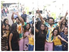 Dance Deewane Juniors सेट के बाहर फीमेल फैन्स के बीच घिरे नजर आए रणवीर सिंह, जमकर दिए पोज़