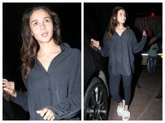 Alia Bhatt Photos: ब्रह्मास्त्र की शूटिंग के बाद ब्लैक आउटफिट पहने नो मेकअप लुक में नजर आईं आलिया भट्ट, देखिए तस्वीरें