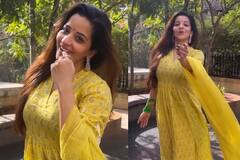 Monalisa: पीले लिबास में अपने पिया से इजहार-ए-इश्क़ करती नज़र आ रही हैं मोनालिसा, देखें वीडियो...