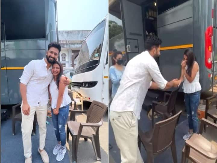 vicky kaushal fan gets emotional after meeting him video viral Vicky Kaushal Meets Fan: विक्की कौशल से मिलने के बाद ऐसा हुआ उनकी फैन का हाल, देखिए वायरल वीडियो