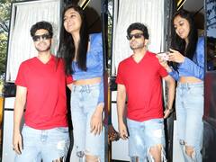 Karan-Tejasswi Photos: करण कुंद्रा-तेजस्वी प्रकाश 'लॉक अप' के सेट पर हुए स्पॉट, दोनों कूल अवतार में आए नजर