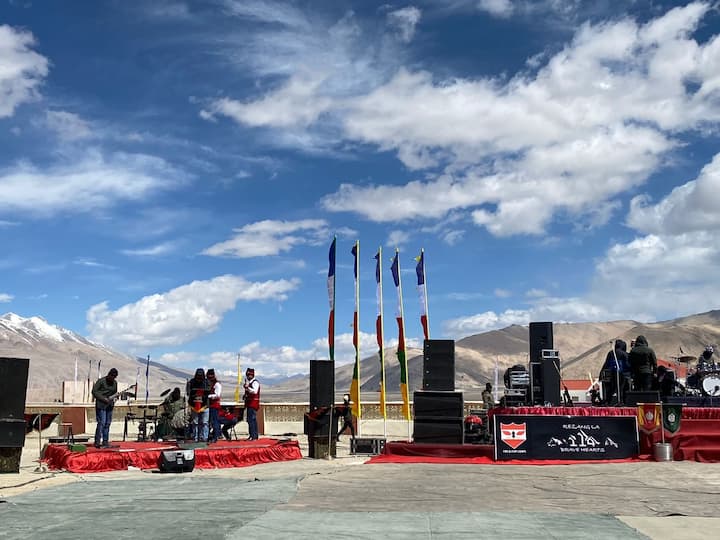 The event was organised at Leh's Col Sonam Wangchuk Stadium by two media outlets, 'Picture Time' and 'Sky2Ocean,' with assistance from the Fire and Fury Corps and the UT of Ladakh's Ministry of Culture and Tourism Department.(Source: ANI)