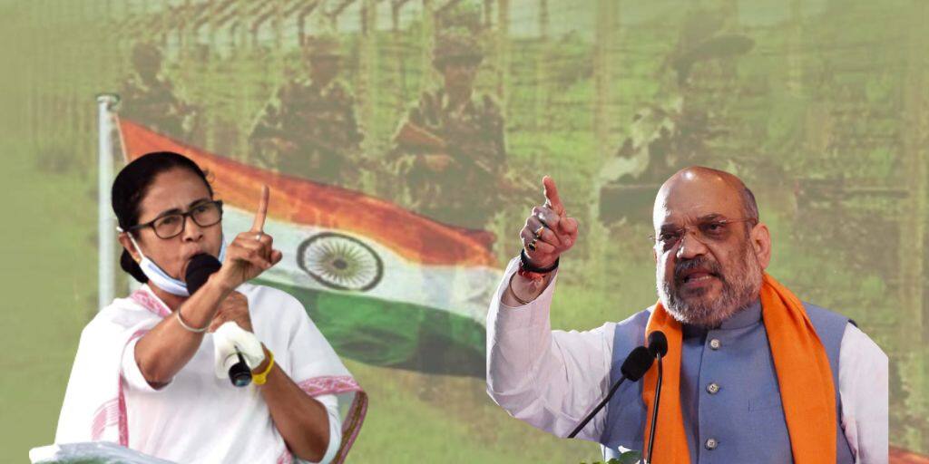 Amit Shah vs Mamata Banerjee: BSF-কে নিয়ে বড় পরিকল্পনা! শাহের মন্তব্যে জল্পনা, 'আগুন নিয়ে খেলবেন না', পাল্টা হুঁশিয়ারি মমতার Amit Shah hints bigger plan with BSF in West Bengal Mamata Banerjee retorts don't play with fire Amit Shah vs Mamata Banerjee: BSF-কে নিয়ে বড় পরিকল্পনা! শাহের মন্তব্যে জল্পনা, 'আগুন নিয়ে খেলবেন না', পাল্টা হুঁশিয়ারি মমতার