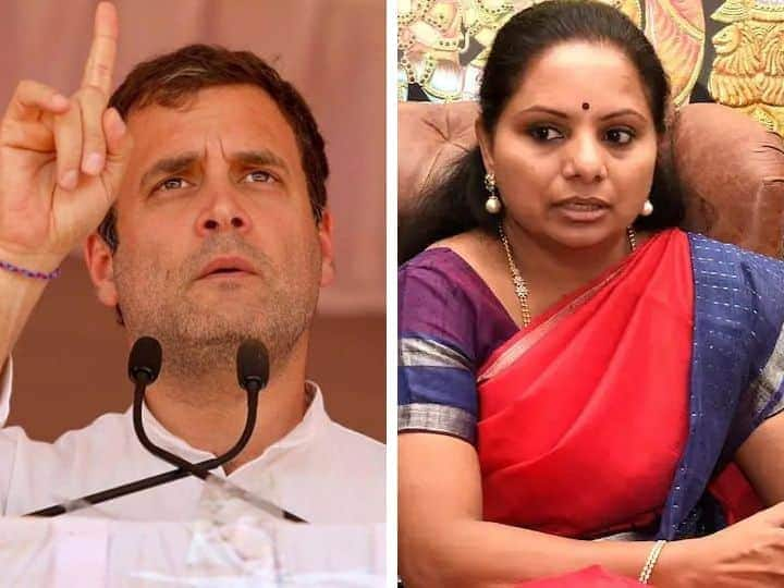 TRS MLC K Kavitha Poses Questions To Rahul Gandhi Ahead Of His Visit To Telangana TRS MLC K Kavitha Poses Questions To Rahul Gandhi Ahead Of His Visit To Telangana