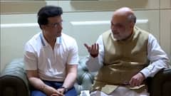 Amit Shah Meets Sourav: সৌরভের বাড়িতে বাঙালি খাবারে নৈশভোজ অমিত শাহের| Bangla News