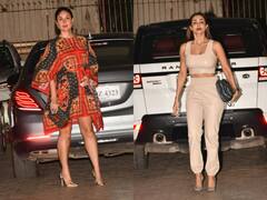 Karisma Kapoor Dinner Party : करिश्मा कपूर की डिनर पार्टी में छाया करिश्मा-मलाइका का स्टाइलिश लुक, तस्वीरें वायरल