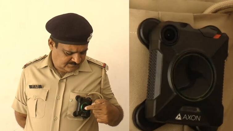 Rajkot police equipped with body worn camera, Home Department of Gujarat Government allotted 400 body warns cameras રાજકોટ પોલીસ બોડી વોર્ન કેમેરાથી સજ્જ, જાણો કેવી રીતે કામ કરશે આ કેમેરા