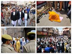 IN PICS | Slogans, Protests As Team Begins Videography Survey At Varanasi's Gyanvapi Masjid Complex