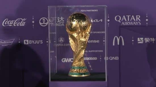FIFA World Cup 2022 Trophy: Fans Seize Opportunity To Catch Glimpse Of Famous FIFA World Cup Trophy In Qatar's Doha Lucky Fans Seize Opportunity To Catch Glimpse Of Famous FIFA World Cup Trophy In Qatar's Doha | WATCH