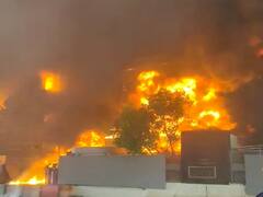 नवी मुंबई पावणे MIDC मध्ये भीषण आग; पाहा अग्नितांडवाची दृष्ये