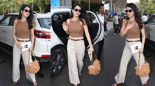 Shehnaaz Gill looking stunning in a brown top and a pair of white pants, checked into the Mumbai airport ਇੱਕ ਵਾਰ ਫਿਰ Shehnaaz Gill ਨੇ ਚੁਰਾਇਆ ਫੈਨਸ ਦਾ ਦਿਲ, ਬ੍ਰਹਮਾਕੁਮਾਰੀ ਸਿਸਟਰ ਨਾਲ ਏਅਰਪੋਰਟ 'ਤੇ ਆਈ ਨਜ਼ਰ