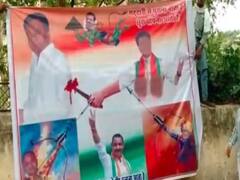 MP Poster War: ग्वालियर में ज्योतिरादित्य सिंधिया के महल के बाहर कांग्रेस ने लगवाया पोस्टर, जानिए किस नेता को क्या बताया है