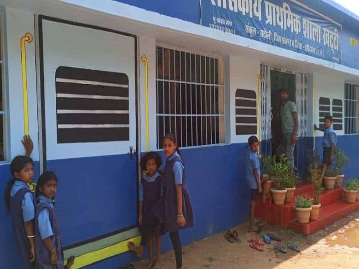 Unique initiative of government school of Chhattisgarh, children studying in train here, know how ann  Chhattisgarh के सरकारी स्कूल की अनूठी पहल, यहां ट्रेन में बैठकर पढ़ाई करते बच्चे, जानें कैसे  