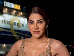 PHOTO: सोनेरी गाऊनमध्ये निक्की तांबोळीने शेअर केले मनमोहक फोटो; चाहते घायाळ!