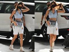 Disha Patani Photos: એરપોર્ટ પર કૂલ લૂકમાં જોવા મળી દિશા પટણી, ફોટો જોઇ ફેન્સ થયા દિવાના