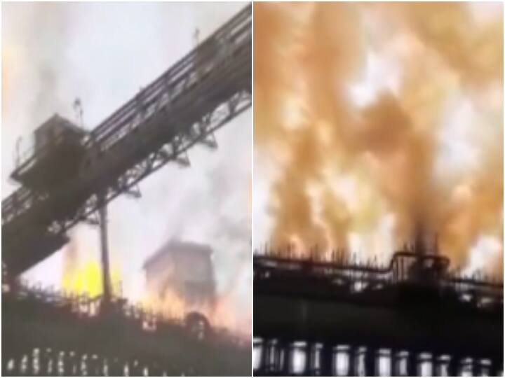 Massive explosion at Tata Steel Plant in Jamshedpur, fire extinguishing work underway Jamshedpur News: जमशेदपुर के टाटा स्टील प्लांट में हुआ जोरदार धमाका, आग बुझाने का काम जारी