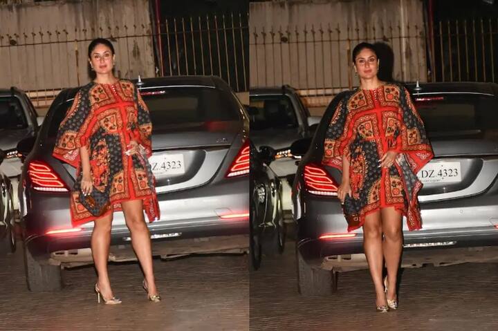 kareena kapoor kaftan price is 1 lakh rupees Karisma Kapoor की डिनर पार्टी में ऐसी ड्रेस पहनकर पहुंचीं Kareena, प्राइस सुन उड़ जाएंगे आपके होश!