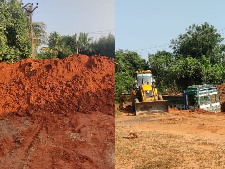 Red soil exploited with the help of the Governor in Vanur 8 people including government official were transferred வானூரில் வட்டாட்சியர் உதவியுடன் சுரண்டப்பட்ட செம்மண் ; 8 பேர் கூண்டோடு இடமாற்றம்