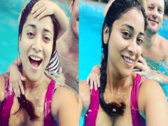 Shriya Saran Vacation Photos: पिंक बिकिनी में पति और बेटी संग पूल में मस्ती करती दिखीं अजय देवगन की एक्ट्रेस