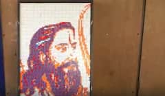 Pictures With Rubiks Cubes: 600 రూబిక్స్ క్యూబ్స్ తో అల్లూరి సీతారామరాజు చిత్రం | ABP Desam
