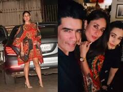 Kareena Kapoor : करिश्माच्या डिनर पार्टीसाठी करीनानं केला खास लूक; कफ्तान ड्रेसची किंमत ऐकून व्हाल थक्क