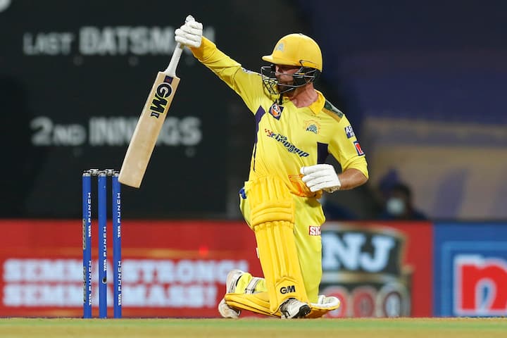 During CSK's IPL 2022 match against Delhi Capitals on Sunday, Devon Conway completed his fifty in 27 balls. Fifty in CSK vs DC clash made Conway the third batter from Chennai to have scored three fifties in consecutive matches. (Pic Courtesy: PTI)