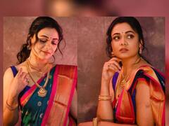 PHOTO : साज ह्यो तुझा... पारंपरिक वेशात खुललं प्रार्थना बेहेरेच्या रूपाचं चांदणं!