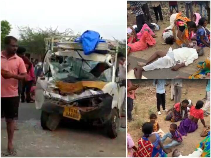 Kamareddy district road accident tata ace lorry dashed five died 21 injured Kamareddy Road Accident : కామారెడ్డి జిల్లాలో ఘోర రోడ్డు ప్రమాదం, ఐదుగురి మృతి, 21 మందికి గాయాలు