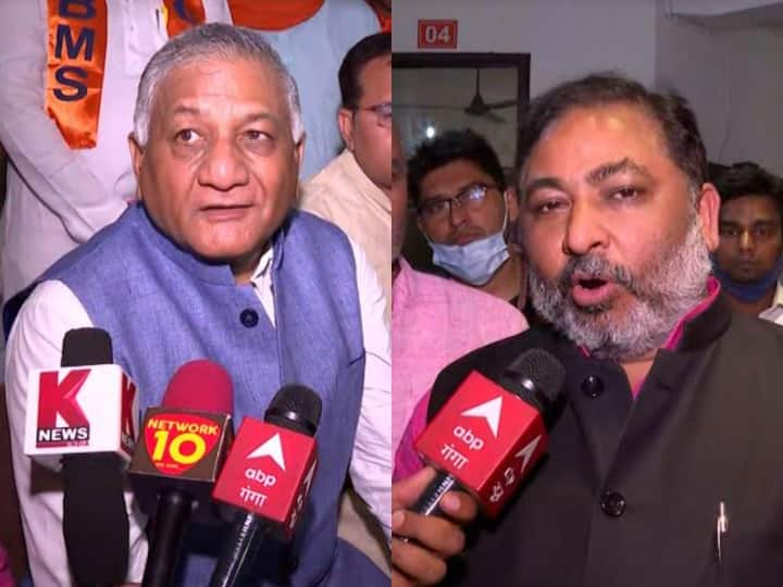 Meerut News: Minister V K Singh and Daya Shankar Singh Reached Meerut said Meerut News: मेरठ पहुंचे मंत्री वी के सिंह और दया शंकर सिंह, बोले- 'देश में चल रहा है मोदी-योगी का मैजिक'