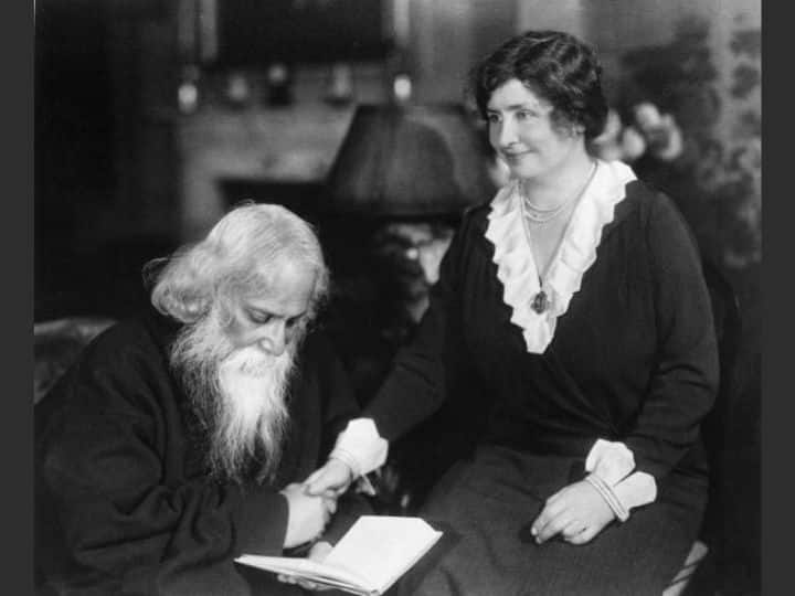 Rabindranath Tagore meets Helen Keller in New York in 1930 | Photo: Getty