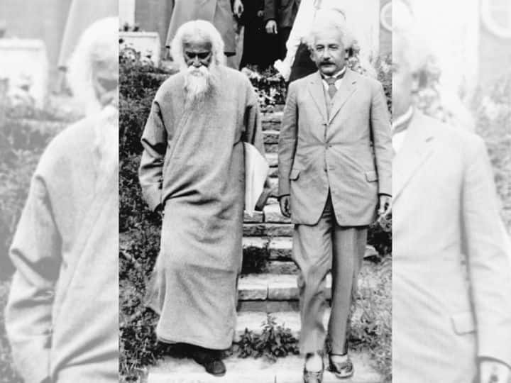 Rabindranath Tagore visiting Albert Einstein in Caputh in 1930 | Photo: Getty