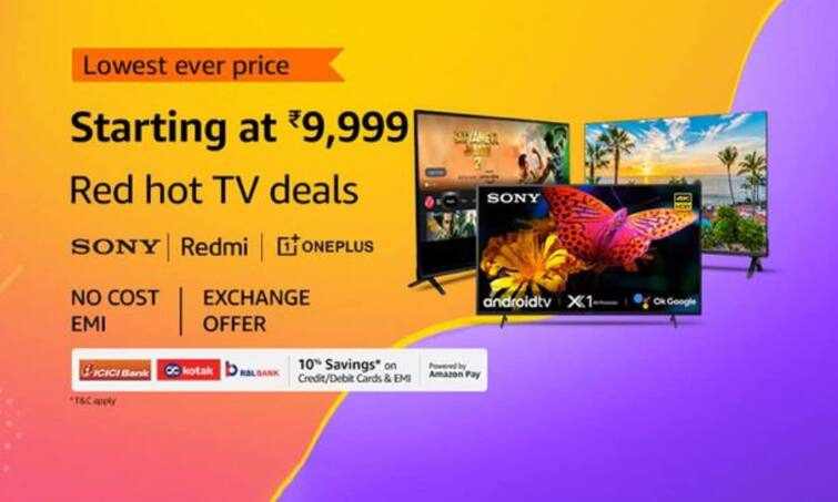 Amazon Summer Sale Best 65Inch Smart TV Brand Sony 65Inch Smart TV Amazon समर सेल के आखिरी दिन Sony 65 इंच का टीवी खरीदें 50% डिस्काउंट पर!