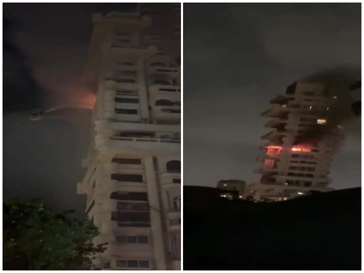 Fire Breaks Out At A Mumbai High-Rise Next To Shah Rukh Khan's ‘Mannat’ Bungalow Fire Breaks Out At A Mumbai High-Rise Next To Shah Rukh Khan's ‘Mannat’ Bungalow